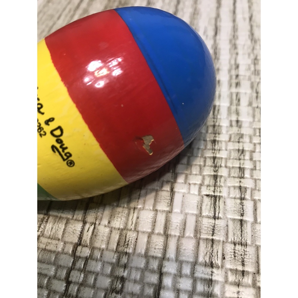 Melissa and Doug 8" Wooden Maraca Baby Kids Musical Instruments Sensory Toys - Picture 3 of 5